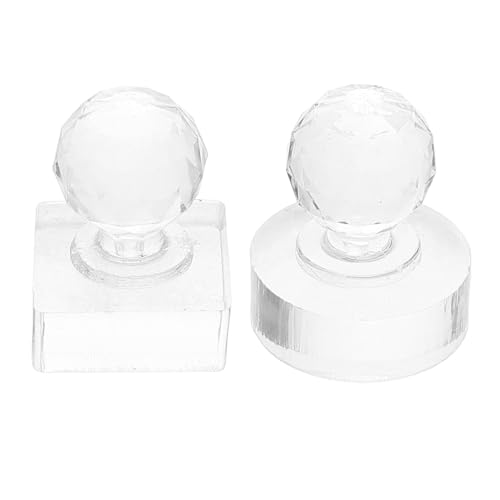 Healvian 2stücke Eyeshadow Pressing Stamp Multifunktionales Reparaturwerkzeug Für Lidschatten Blush Und Highlighter Tragbares Design Mit Quadratischem Und Rundem Für Reisen Und von Healvian