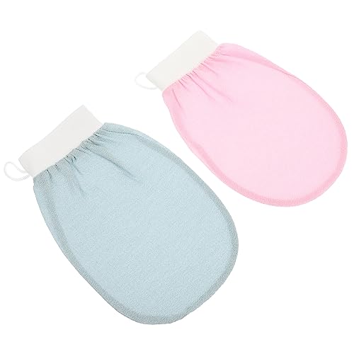 Healvian 2St Rayon-Peeling-Duschhandschuhe Peeling-Handschuhe zum Peeling-Handschuhe für den Körper exfoliating glove exfoliate gloves Handtücher Handtuch Badeversorgung Duschzubehör von Healvian