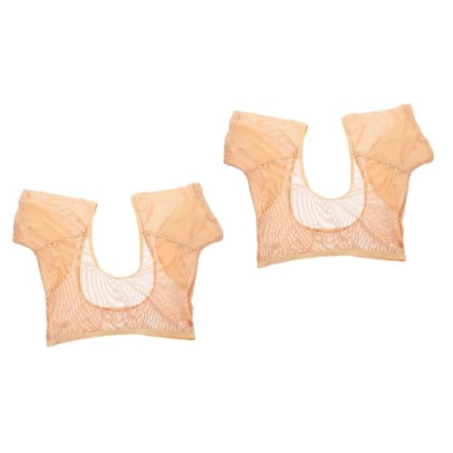 Healvian 2St Schweißpads unter den Achseln Beschützer Achselschweißweste Damen underarm sweat pad unterarm schweiß pads bluse kurzarm Damenhemd Achselschweißschutzweste waschbare Sweatweste von Healvian