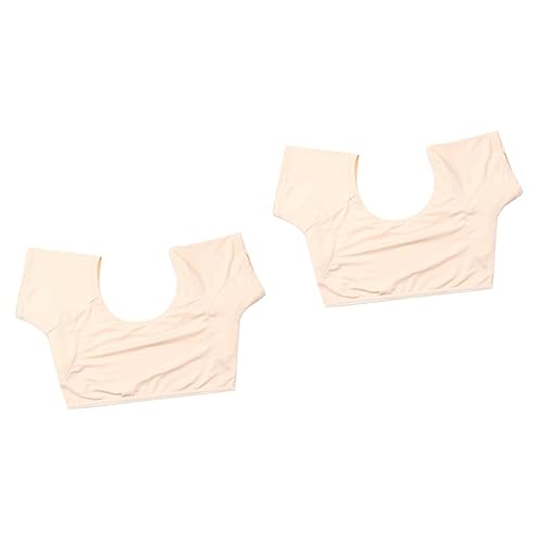 Healvian 2st Schweißpads Unter Den Achseln Damensport Sportshirts Für Damen Achselschwitzschutz Sportliches Tanktop Für Damen Bh-shirt Schweißabdeckung Milchseide Fräulein Dünner Schnitt von Healvian