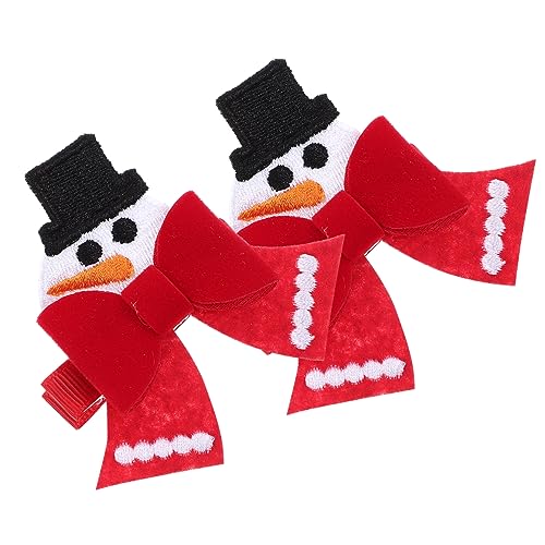 Healvian 2stücke Weihnachts Haarschmuck Mit Schleifen Niedliche Haarspangen Für Mädchen Festliche Haaraccessoires Für Weihnachten Für Partys Und Tägliche Outfits von Healvian