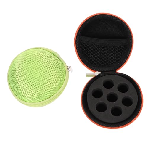 Healvian 2stücke Essentials Öl Aufbewahrungstasche Eva Organizer Für Flaschen Tragbare Tasche Für Ätherische Öle Und Parfüm Für Reisen in Hellgrün Und Orange von Healvian