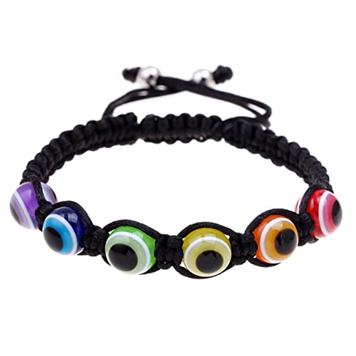 Healvian 2Stücke Evil Eye Armband Perlen Einstellbare Handkette Böses Augen Design für Männer Teiliges Geflochtenes Armband zu Besonderen Anlässen von Healvian
