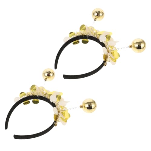 Healvian 2stücke Party Stirnband Mit Kugel Dekoration Haarschmuck Für Mädchen Damen Cosplay Weihnachts Festivals Hochzeit Foto Requisiten von Healvian