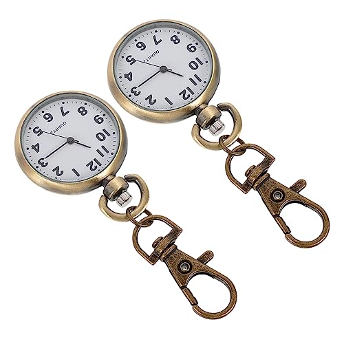 Healvian 2stücke Krankenschwesteruhr Mit Schlüsselanhänger Tragbare Taschenuhr Für Krankenschwestern Ärzte Und Studenten Robust Und Langlebig von Healvian