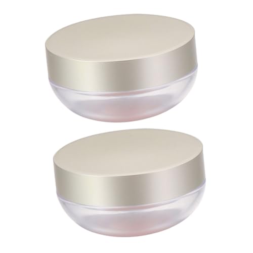 Healvian 2 Stück Kosmetikpuderdose Aus Lebensmittelechtem Kunststoff Kompakt Und Luftdicht Für Lose Puder Für Zuhause Und Unterwegs Praktische Schminkpuderbehälter Für Frauen von Healvian