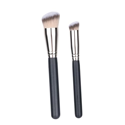 Healvian 2Stücke Make Up Pinsel Puder und Concealer Pinsel aus Synthetikfaser für Foundation Erröten und Concealer zur Haut Unterwegs Healvian 2Stücke Make Up Pinsel Puder und Concealer Pinsel aus Synthetikfaser für Foundation Erröten und Concealer zur Haut Unterwegs von Healvian