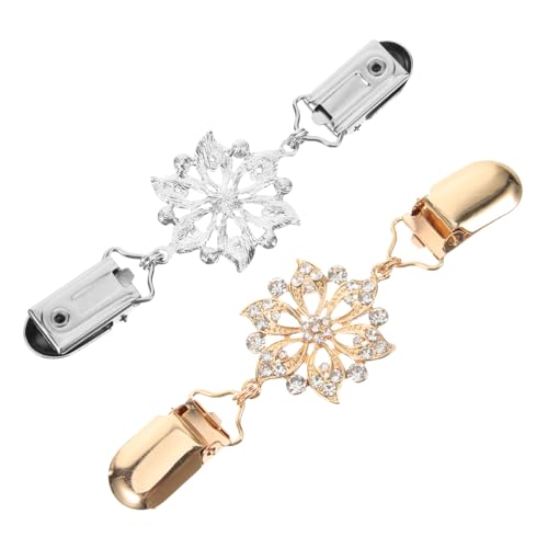 Healvian 2Stücke Pullover Clips Design Eleganter Schalverschluss Für Cardigans Blusen Zusammenhalten Von Kleidung von Healvian