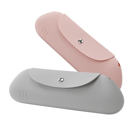 Healvian 2stücke Kosmetiktasche Für Damen Leichte Reise-Make-up-bürstenhalter Praktische Aufbewahrung Für Make-up Und Kleinigkeiten Für Alltag Und von Healvian
