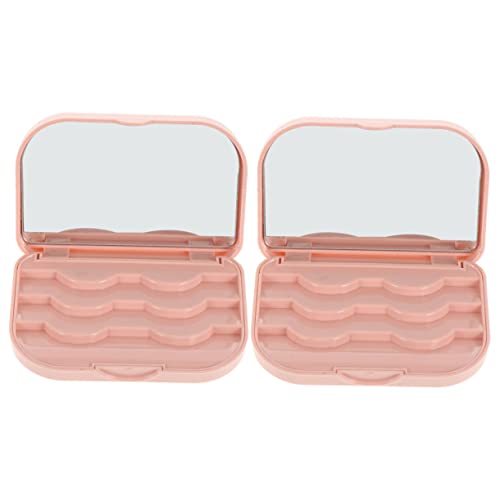 Healvian 2stücke Wimpern-aufbewahrungsbox Wimpern-verpackungsbox Aufbewahrungsbehälter Für Falsche -organizer behälter Etui Für Künstliche box Box Für g von Healvian