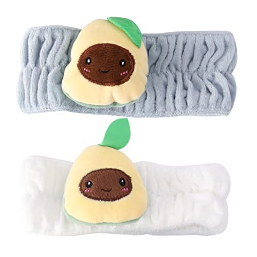 Healvian 2 Stück Make-up-stirnband Mit Avocado-design Zum Waschen Des Gesichts – Bequemes Elastisches Haarband Für Spa Und Training (grau) Healvian 2 Stück Make-up-stirnband Mit Avocado-design Zum Waschen Des Gesichts – Bequemes Elastisches Haarband Für Spa Und Training (grau) von Healvian