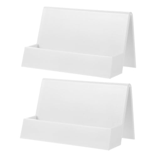 Healvian 2pcs Visitenkartenorganisator -Schreibtisch Name Karten Anzeige Ständer Visitenkarten Stand Desktop -karteninhaber Für Ausstellung von Healvian
