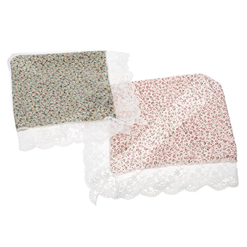Healvian 2stücke Spitze Blumenmuster Haarschal Dreieck Kopf Tuch Stirnbänder Für Damen Mädchen Alltag Yoga Party Outdoor Aktivitäten Mehrfachverwendung von Healvian