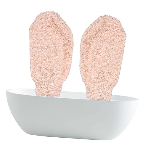 Healvian 2St handschuhe für die körpermassage Badetuch Tiefenpeelinghandschuh Bademäntel für Mädchen Bade-Peeling-Handschuhe Badehandschuhe Rückenwäscher ein Bad nehmen von Healvian