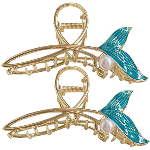 Healvian 2stücke Meerjungfrau Haarklammern Große Clips Für Frauen Haar Styling Zubehör Haarschmuck Für Dickes Haar von Healvian