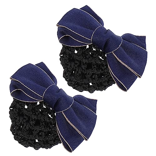 Healvian 2stücke Bow Snood Haarnetz Haarklammer Für Elegante Hochsteckfrisuren Professionelles Haarzubehör Klassischem Für Dünnes Und Dickes Haar Starker Halt Und Langlebig von Healvian