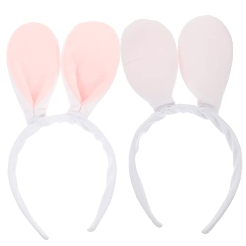 Healvian 2stücke Süße Lange Hasenohren Haarreif Flauschiges Kaninchen Ohr Headband Für Cosplay Und Für Ostern Und Partys Und Leicht Zu Tragen von Healvian