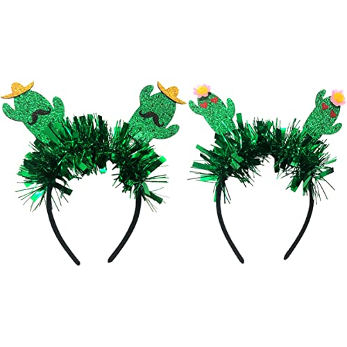Healvian 2stücke Cactus Haarreif Für Lustige Kaktus Haardekoration Für Partys Cosplay Und Bequeme Und Langlebige Haaraccessoires Grün von Healvian