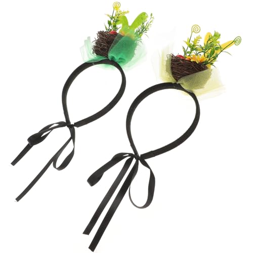 Healvian 2stücke Feiertags-stirnband Cartoon-stirnband Haar-accessoires Für Frauen Cosplay- Für Fest Kostümparty-requisite Partyzubehör Feiertags-geschenke Stirnbänder Im von Healvian