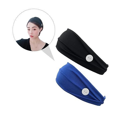 Healvian 2stücke Elastische Damen-stirnbänder Mit Knopf Für Schweißabsorbierend Und Atmungsaktiv Für Sport Und von Healvian