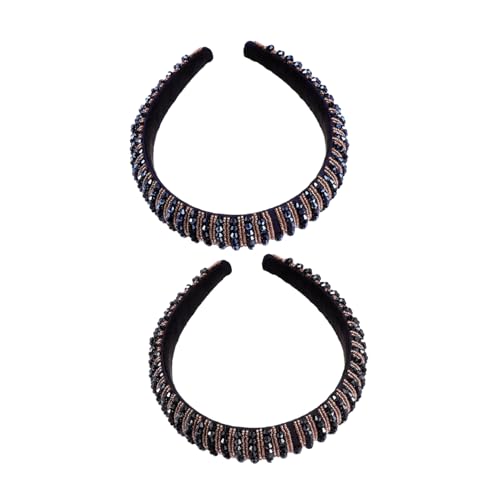 Healvian 2stücke Teiliges Kristall Stirnbänder Mit Rhinestones Elegante Haaraccessoires Für Hochzeiten Partys Und Besondere Anlässe von Healvian
