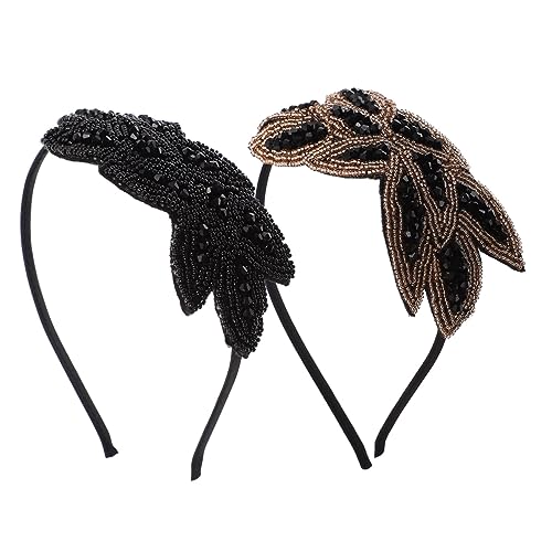 Healvian Schickes Vintage-stirnband-set mit Strasssteinen Haarreif Handwerkskunst für Damen von Healvian
