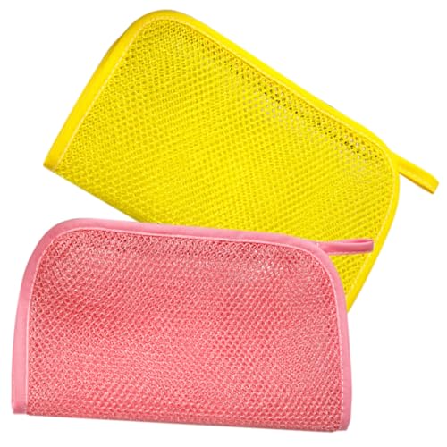 Healvian 2stücke Afrikanischer Netzschwamm Für Peeling Rückenschrubber Für Dusche Peeling-badetücher Aus Nylon Badeschrubber Zur Hautreinigung Körperpeeling-tuch Zum Entfernen von Healvian