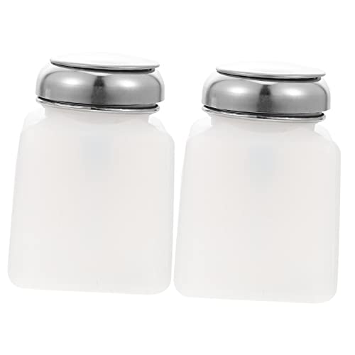 Healvian 2stücke Anti- Druckflasche Mit Pumpmechanismus Für Flüssigkeiten Zum Aufbewahren Von Isopropylalkohol Make-up-entferner Und Mehr von Healvian