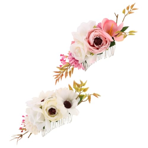 Healvian 2stücke Blumen Haarkämme Für Braut Hochzeit Schmuck Leichtes Und Vielseitiges Styling-tool Aus Hochwertigen Materialien Für Verschiedene Frisuren Und Anlässe von Healvian