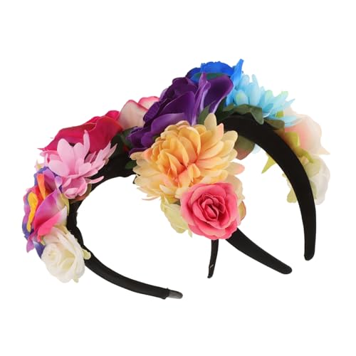 Healvian 2stücke Blumenstirnband Für Halloween Cosplay Und Partys Stirnband Aus Kunstblumen Haaraccessoire Für Kostüme Und Fotoshootings von Healvian