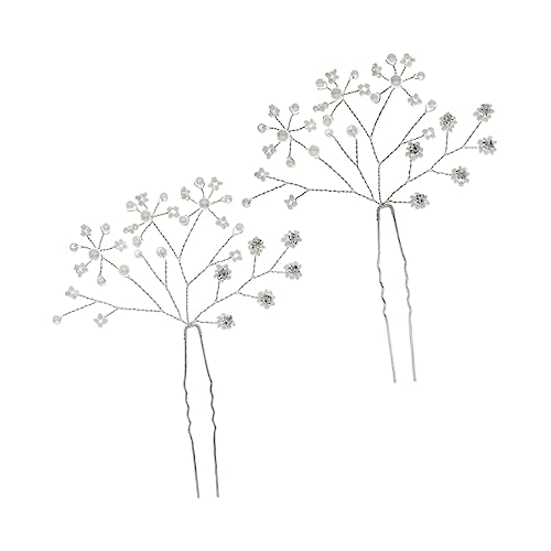 Healvian 2stücke Braut Haarnadeln Mit Perlen Förmige Haarforken Für Hochzeiten Und Besondere Anlässe Haarschmuck Für Bräute Und Damen von Healvian