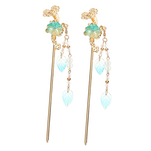 Healvian 2stücke Zwei Traditioneller Chinesischer Haarstab Aus Legierung Kreativer Und Zarter Haarstab Langlebiger Premium-haarstab Für Frauen Und Mädchen von Healvian