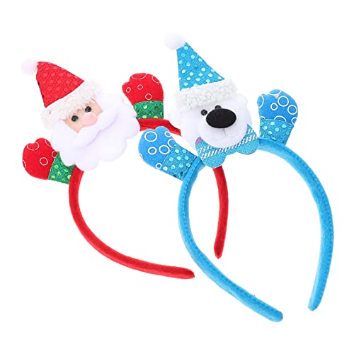 Healvian 2stücke Festliche Hairband Für Mädchen Weihnachtskopfschmuck Mit Licht Für Xmas-partys Und Feiern Süßes Design Für Mädchen Und Jungen von Healvian