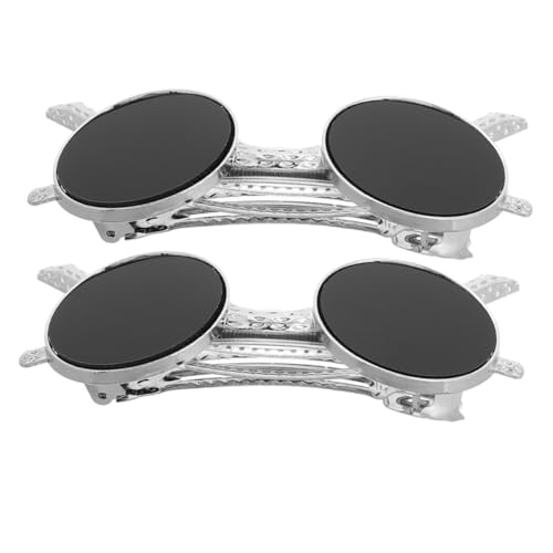 Healvian 2stücke Haar-clips Mit Sonnenbrillen-design Schwarz Für Frauen Und Mädchen Federclip-halter Leicht Und Tragbar Accessoire Für Frisuren Im Frühling von Healvian