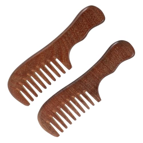 Healvian 2stücke Holzkamm Mit Breiten Zähnen Für Lockiges Und Dickes Haar Ergonomischer Griff Haarstyling-tool Mit Massageeffekt Für Kopfhaut Geeignet Für Männer Und Frauen Healvian 2stücke Holzkamm Mit Breiten Zähnen Für Lockiges Und Dickes Haar Ergonomischer Griff Haarstyling-tool Mit Massageeffekt Für Kopfhaut Geeignet Für Männer Und Frauen von Healvian
