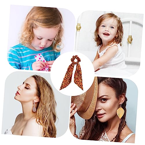 Healvian 2stücke Kürbis Haargummis Frauen Leichte Bequeme Haarzubehör Mit Schleifen-design Für Halloween-partys Tanz Und Feiern Stilvolle Haarschmuck Für Mädchen Und Damen von Healvian