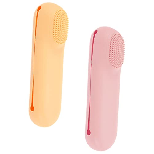 Healvian 2stücke Organizer Für Make-up-Pinsel Aus Silikon Tragbar Für Reisen Termine Und Wochenendausflüge Kompakt Und Leicht Als Make-up-Pinsel-Tasche von Healvian