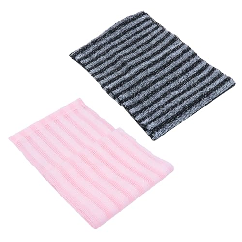 Healvian 2stücke Peeling-rückenschrubber Mit Rückenschrubber-gurt Peeling-badetuch Für Nacken Und Schulterbereiche Einfach Zu Reinigende Waschtücher von Healvian