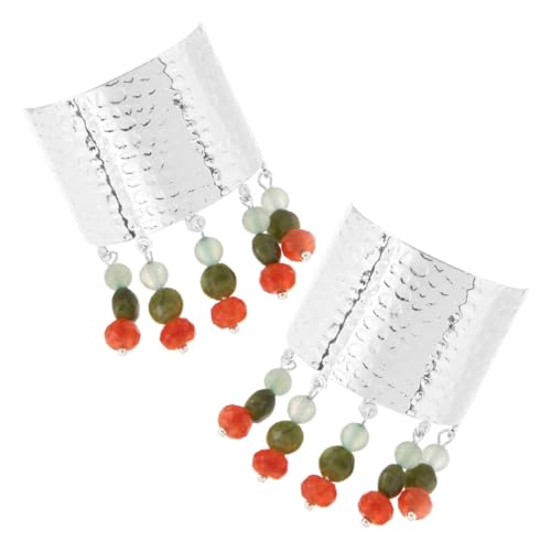 Healvian 2stücke Pferdeschwanzhalter-haarspange Mit Glasperlenquaste Asiatische Haaraccessoires Pferdeschwanzschnalle Aus Legierung Haarschmuck Für Damen Chinesischer Stil Boho-design von Healvian