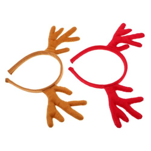 Healvian 2stücke Rentiergeweih-haarreif Für Weihnachten Geweih-stirnband Für Halloween Rentier-stirnband Für Damen Und Mädchen Party-kopfbedeckung Healvian 2stücke Rentiergeweih-haarreif Für Weihnachten Geweih-stirnband Für Halloween Rentier-stirnband Für Damen Und Mädchen Party-kopfbedeckung von Healvian