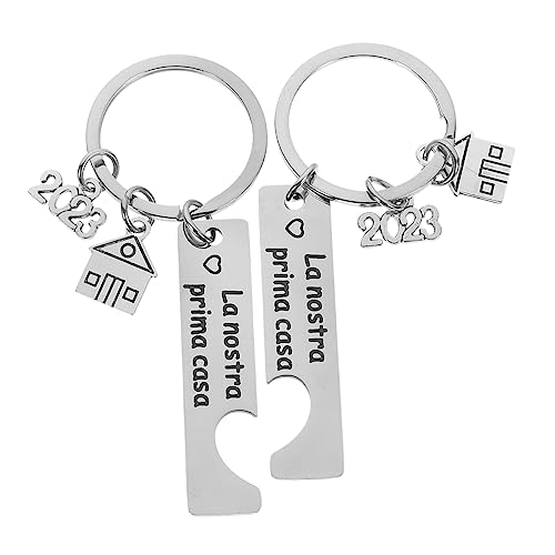 Healvian 2stücke Schlüsselanhänger Ein Warmes Haus Aus Metall Praktisch Und Dekorativ Leicht Und Langlebig Als Schlüsselorganisation von Healvian