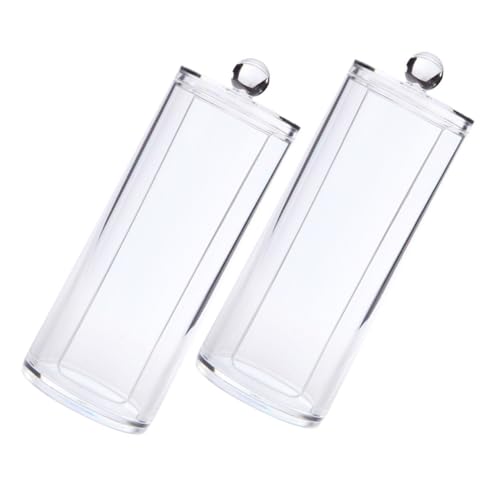 Healvian 2stücke Transparente Aufbewahrungsbox Haarband-aufbewahrungshalter Papierbandhalter Wattepad-box Kosmetikpad-box Haarschmuck-organizer Mit Dichtungsdeckel Für Ordnung in von Healvian