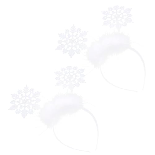 Healvian 2stücke Weihnachts-schneeflocken-haarreif Für Mädchen Kopfbedeckung Für Festlichkeiten Und Als Weihnachtsdekoration Für Kostümpartys von Healvian