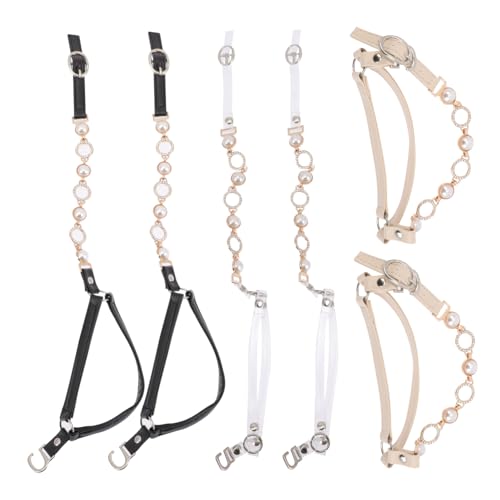 Healvian 3 Paare Abnehmbare High Heel Knöchelriemen aus PU und Silikon Verstellbar Rutschfest für Pumps Sandalen Blockabsatz Stabilisierende Schuhbänder für Damen Zufällige Zufällige Farbe von Healvian