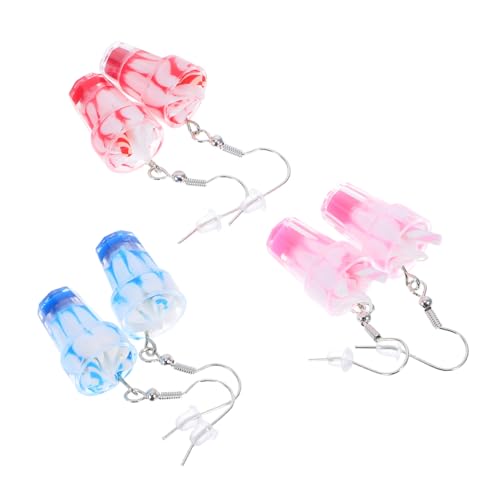 Healvian 3 Paare Damen Ohrhänger Eiscreme Anhänger Kreativ Modisch Niedlich Mädchen Schmuck von Healvian