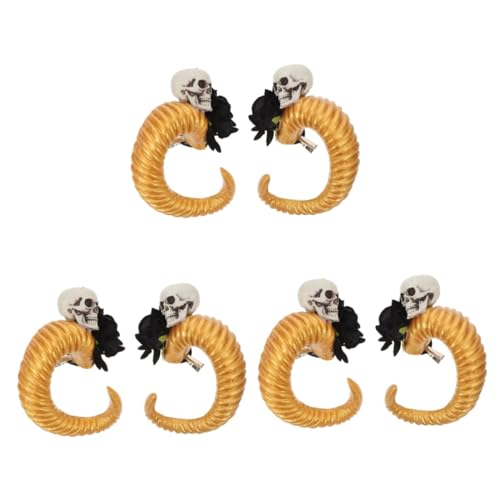Healvian 3 Paare Gothic Haarclip mit Schäferhorn Design Robustes Material Vielseitiger Halloween Haarschmuck für Frauen Dekorativer Clip für Kostüme und Party Einfache Anwendung Modisches Healvian 3 Paare Gothic Haarclip mit Schäferhorn Design Robustes Material Vielseitiger Halloween Haarschmuck für Frauen Dekorativer Clip für Kostüme und Party Einfache Anwendung Modisches von Healvian