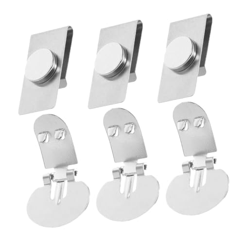 Healvian 3 Paar Unsichtbare Magnetische Krawattenklammern Aus Edelstahl Für Herren Flache Krawattenhalter Nadeln Für Business Und Hochzeit Rostfrei Einfach Zu Befestigen von Healvian