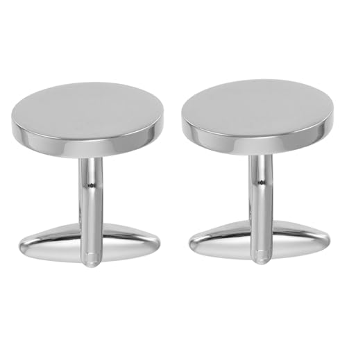 Healvian 3 Paare Manschettenknöpfe Legierung Schlichte Geformte Knöpfe für Hemden Anzüge und für Herren und Damen Vielseitig Einsetzbar und Modisches Accessoire von Healvian