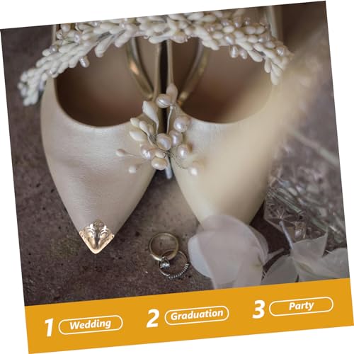 Healvian 3 Paare Metall Schuhspitzenschutz High Heels Zehenkappen Schützende Reparaturabdeckung für Damen Schuhe Gold Silber Gunmetal Mix von Healvian