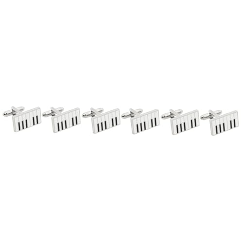 Healvian 3 Paare Piano Manschettenknöpfe für Herren Elegantes Design mit Klaviertasten für Anzüge Hochzeiten Formelle Anlässe Hochwertige Cufflinks Ergänzung für Hemd Healvian 3 Paare Piano Manschettenknöpfe für Herren Elegantes Design mit Klaviertasten für Anzüge Hochzeiten Formelle Anlässe Hochwertige Cufflinks Ergänzung für Hemd von Healvian